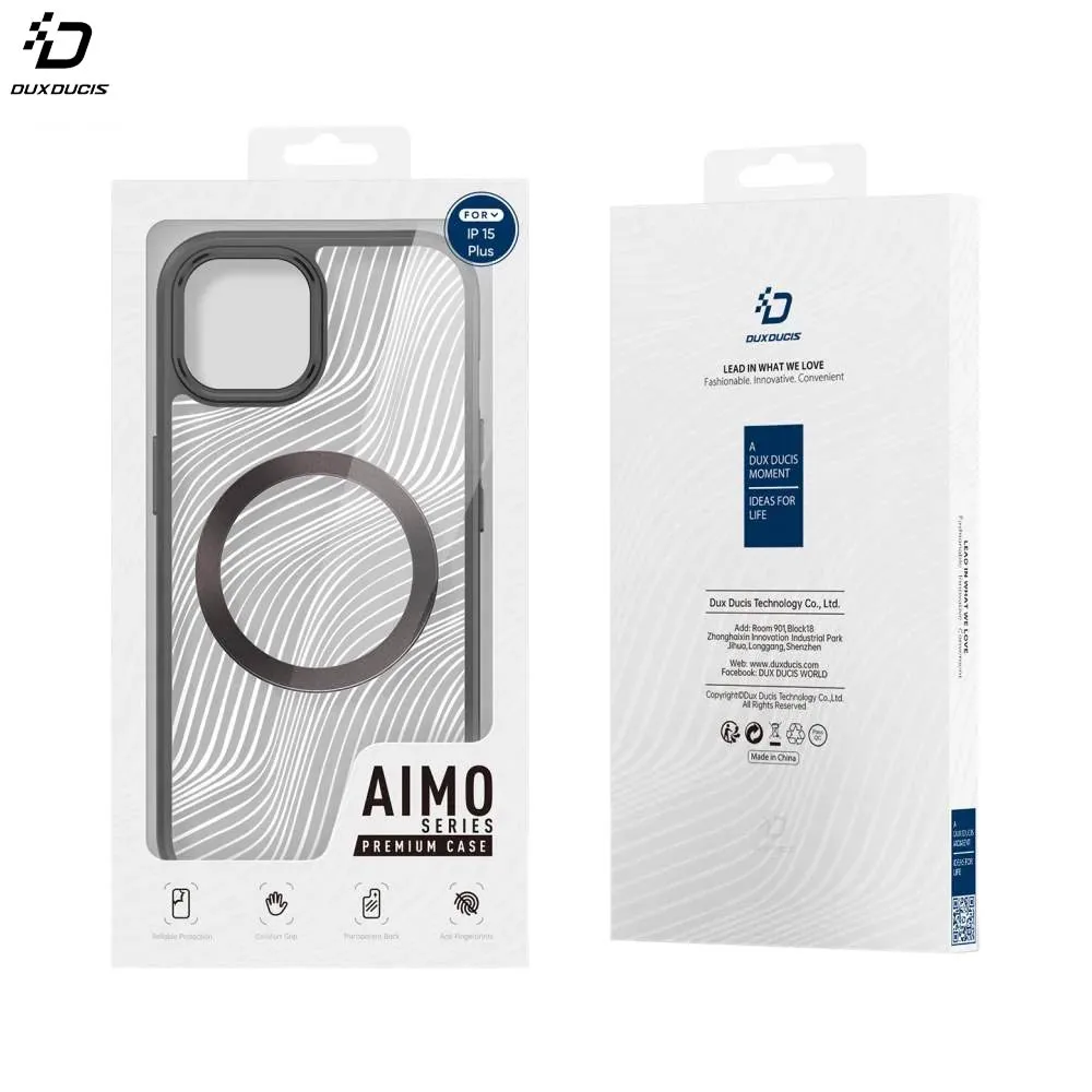 Coque de Protection Aimo Mag Dux Ducis pour Apple iPhone 15 Plus MagSafe Noir