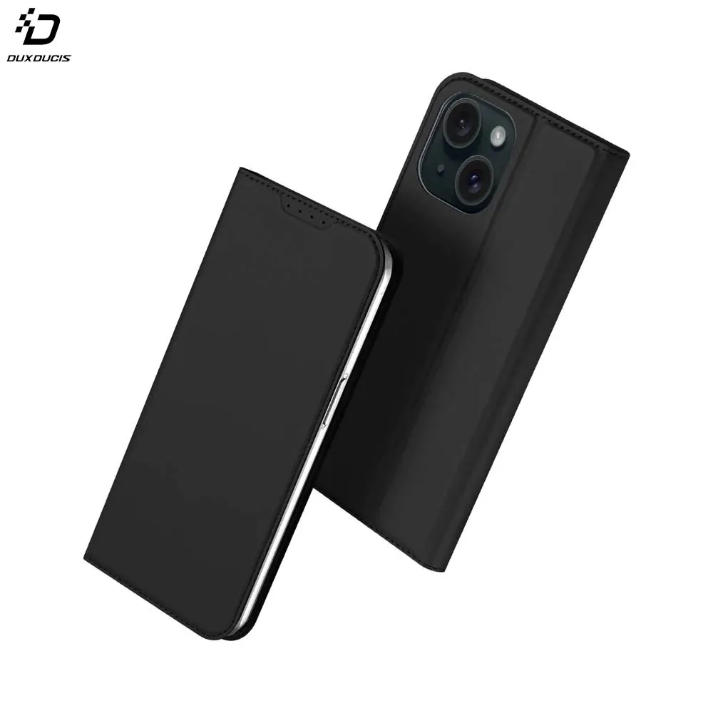 Housse de Protection Skin Pro Dux Ducis pour Apple iPhone 15 Noir