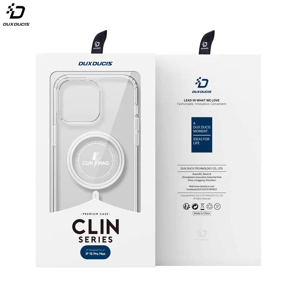 Coque de Protection Clin Mag Dux Ducis pour Apple iPhone 15 Pro Max Transparent