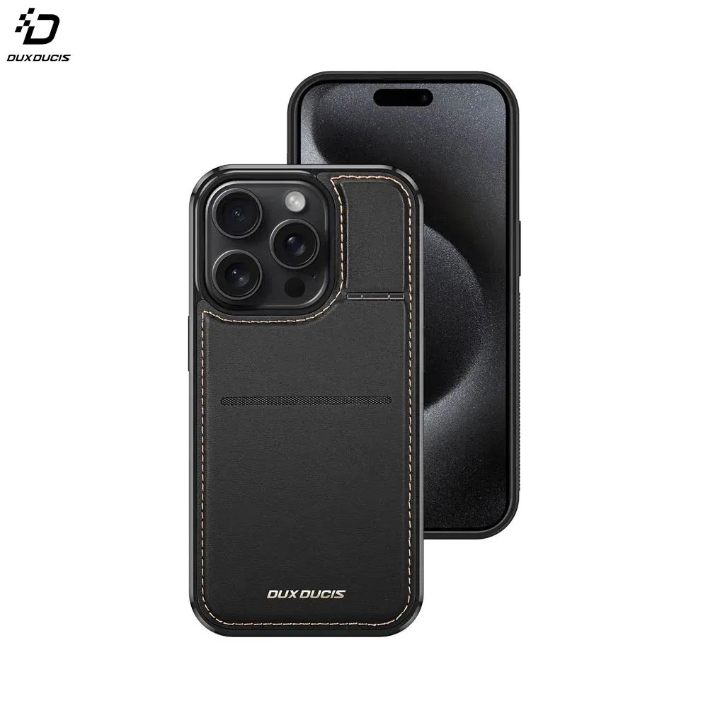 Coque de Protection Rafi Mag Dux Ducis pour Apple iPhone 15 Pro Max Noir