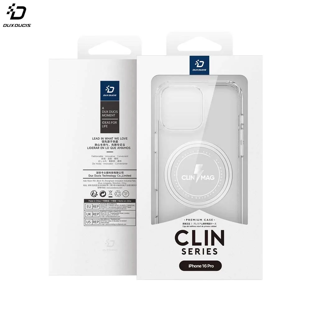 Coque de Protection Clin Mag Dux Ducis pour Apple iPhone 16 Pro Transparent