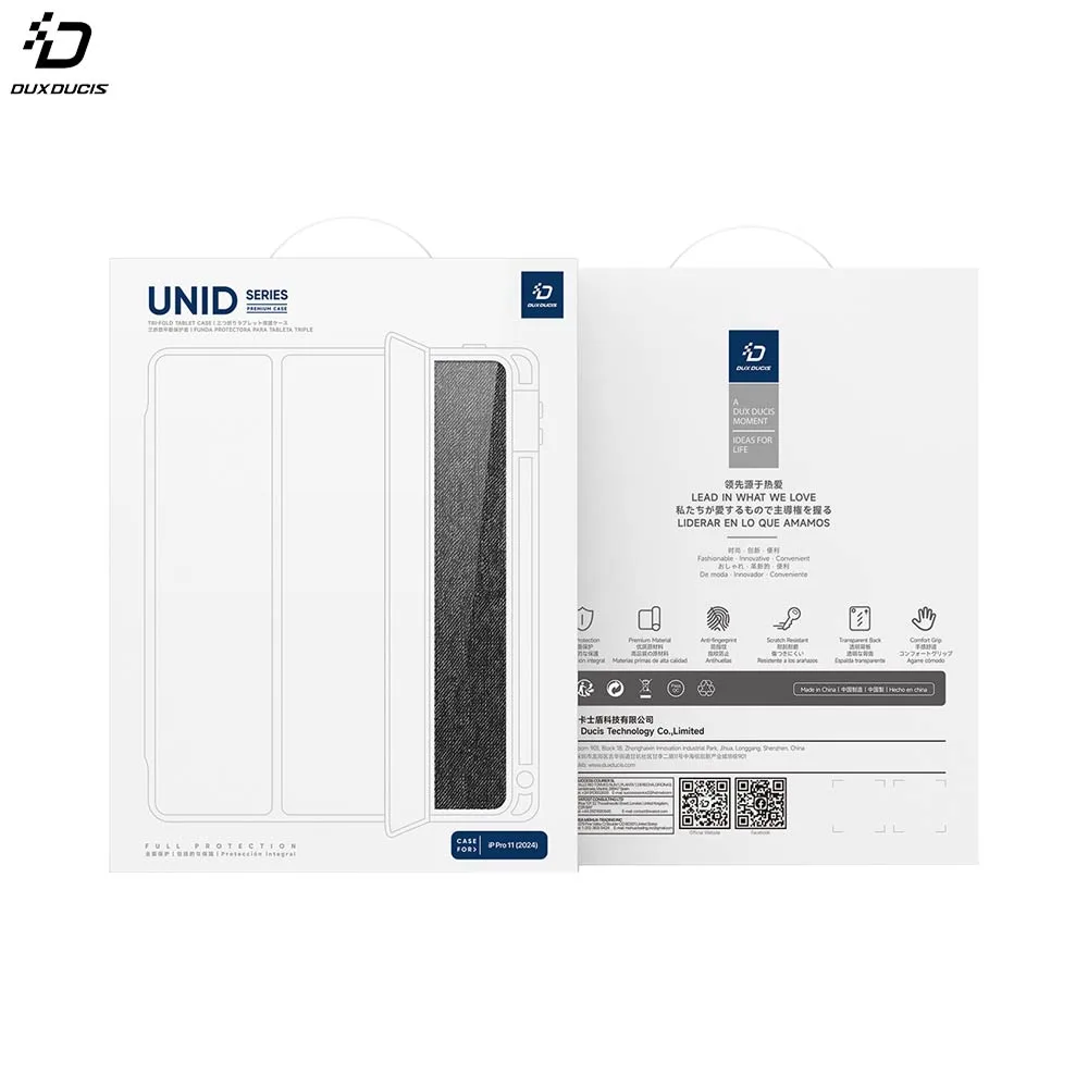 Housse de Protection Unid Dux Ducis pour Apple iPad Pro 11" M4 (5e génération) Noir