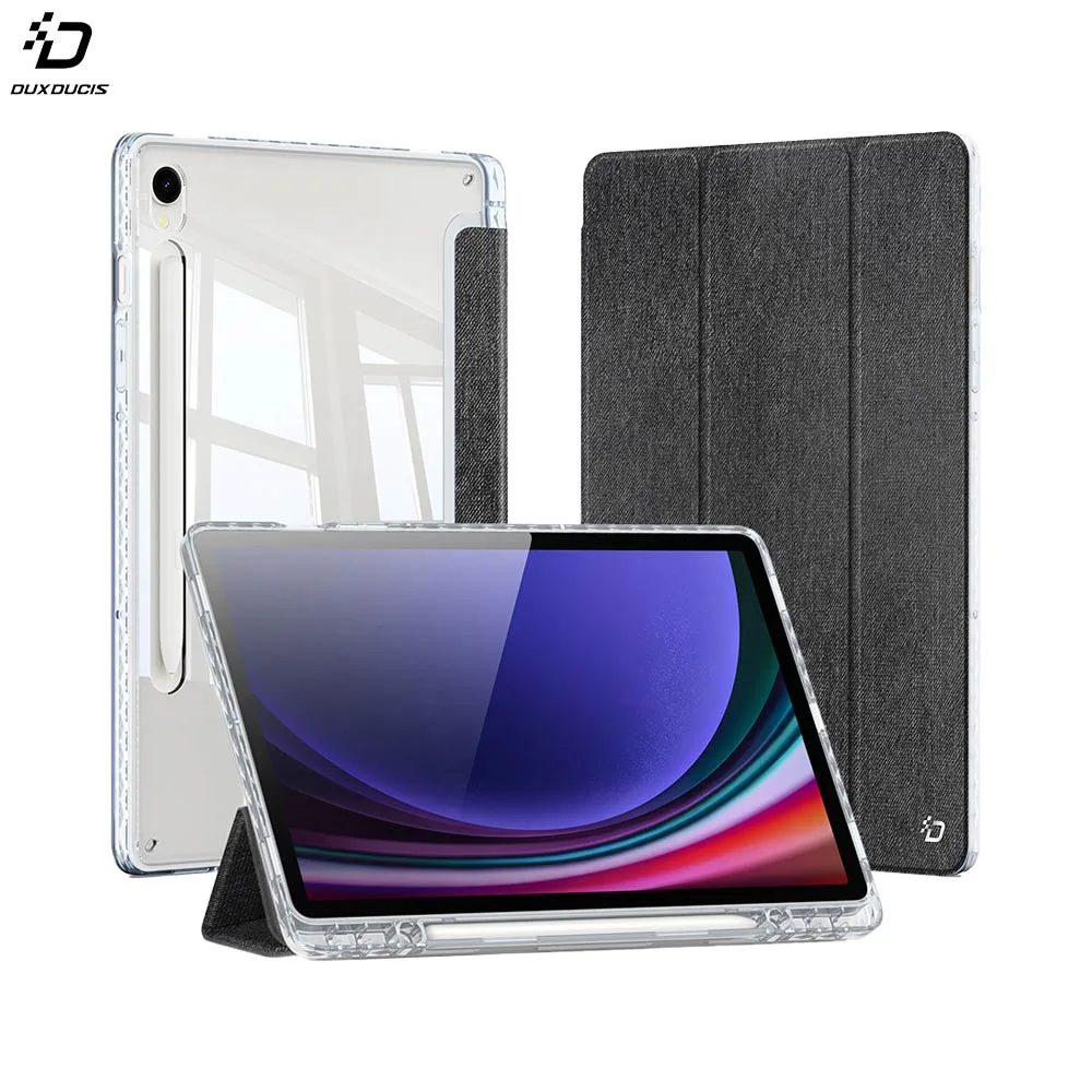 Housse de Protection Unid Dux Ducis pour Samsung Galaxy Tab S9 Wi-Fi X710, S9 FE Wi-Fi X510, S9 5G X716 & S9 FE 5G X516 Noir