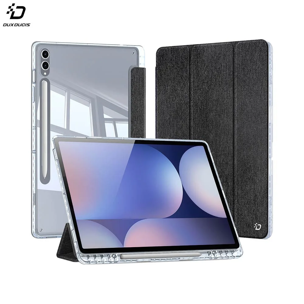 Housse de Protection Unid Dux Ducis pour Samsung Galaxy Tab S9 Plus Wi-Fi X810, S9 Plus 5G X816, S9 FE Plus Wi-Fi X610, S9 FE Plus 5G X616, S10 Plus 5G X826 & S10 Plus Wi-Fi X820 Noir