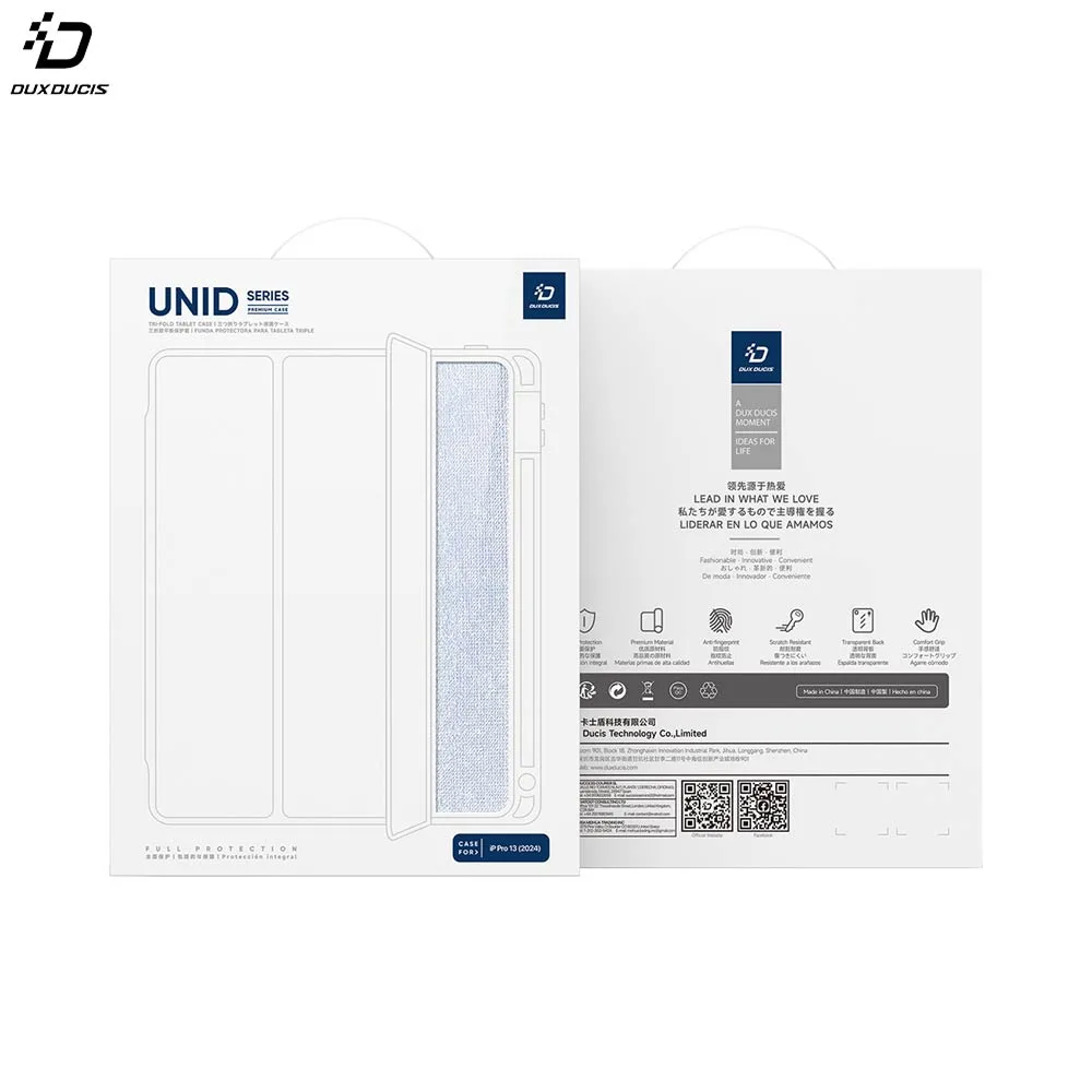 Housse de Protection Unid Dux Ducis pour Apple iPad Pro 13" M4 (7e génération) Bleu