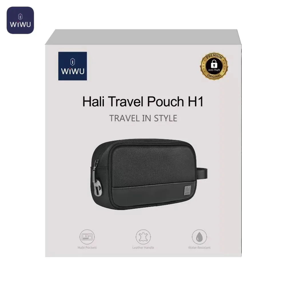 Pochette de Rangement pour Accessoires Wiwu H1 Verrouillage à Code Noir — vue 3