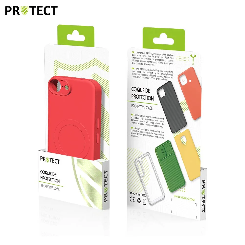 Coque de Protection IZ001 PROTECT pour Apple iPhone 16e MagSafe Rouge — vue 2