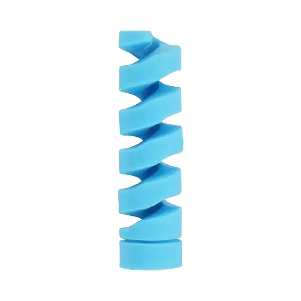 Protection pour Câble en Silicone (x4) Bleu