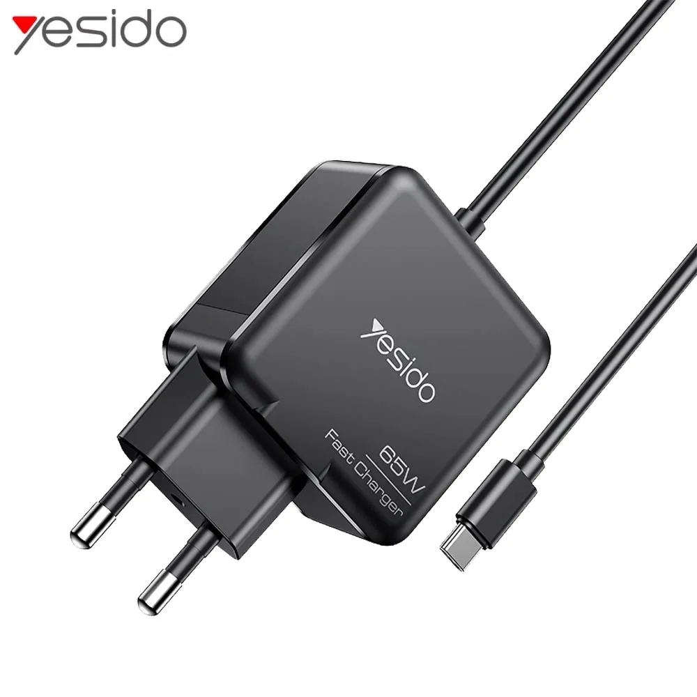 Chargeur PC Yesido YC75 Type-C 65W Noir