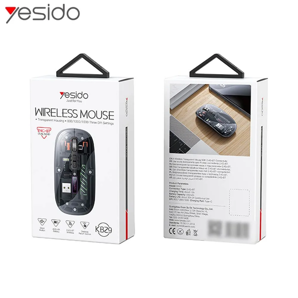 Souris sans Fil Yesido KB29 Noir — vue 2