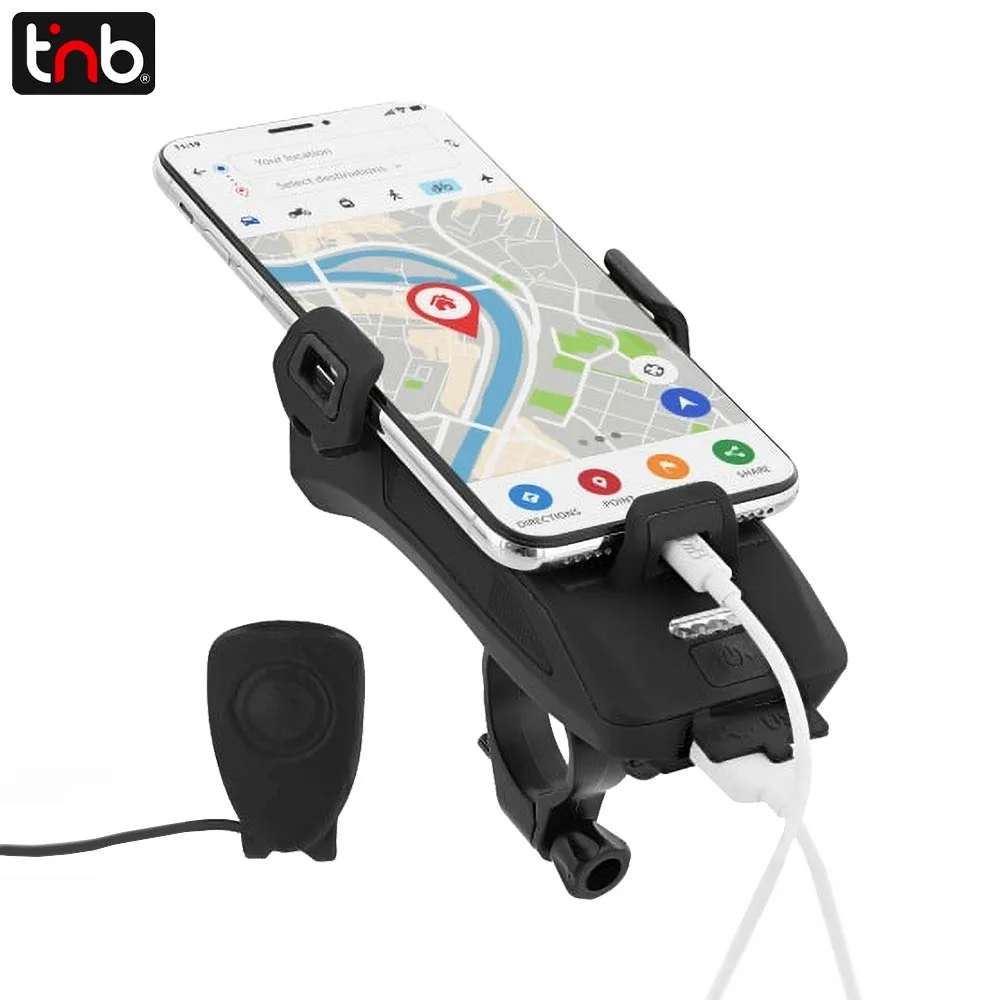 Support Smartphone pour Vélo T'nb 4 en 1 UMHOLD4IN1 Noir — vue 2