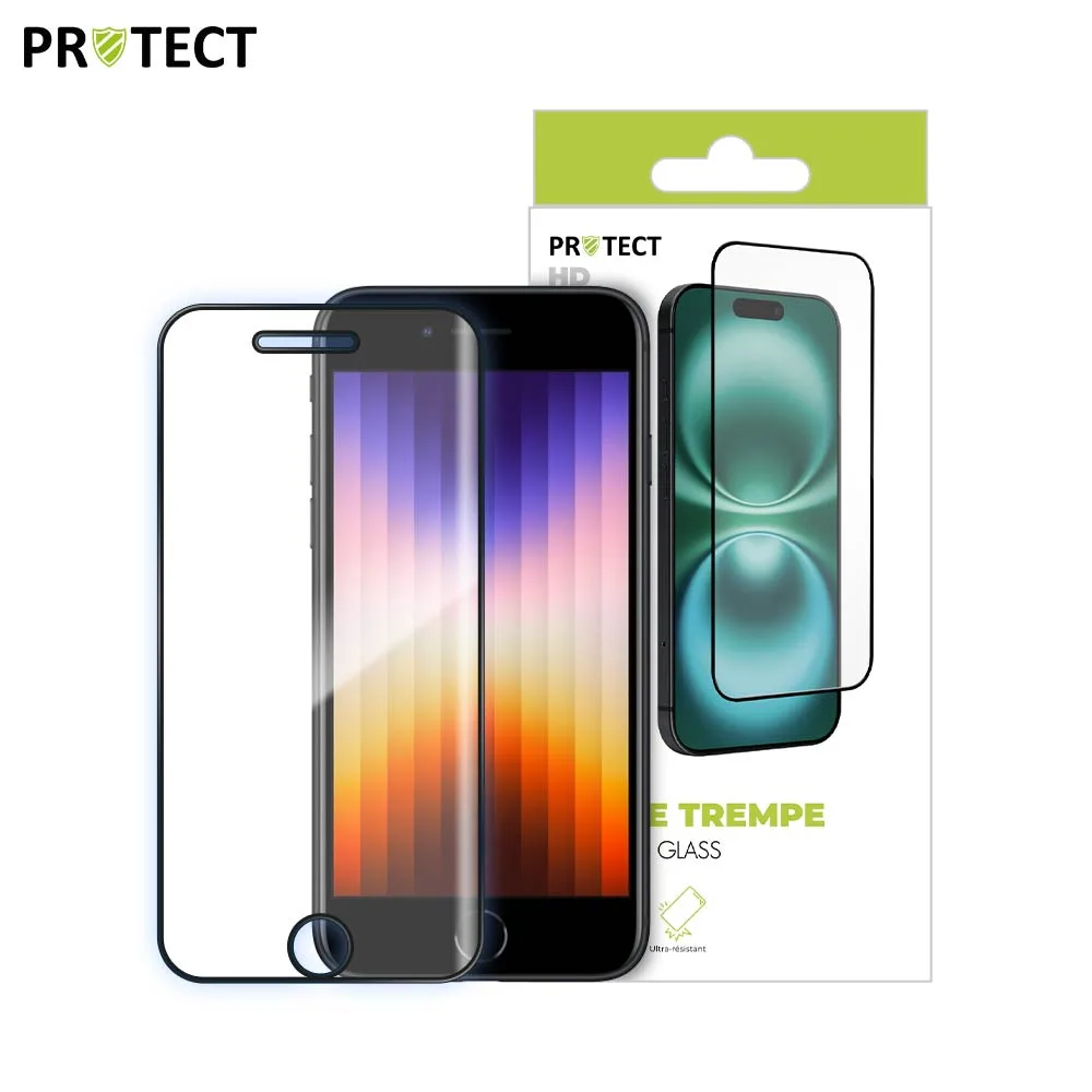 Verre Trempé HD PROTECT pour Apple iPhone 6, 6S, 7, 8, SE 2 & SE 3 Transparent — vue 3