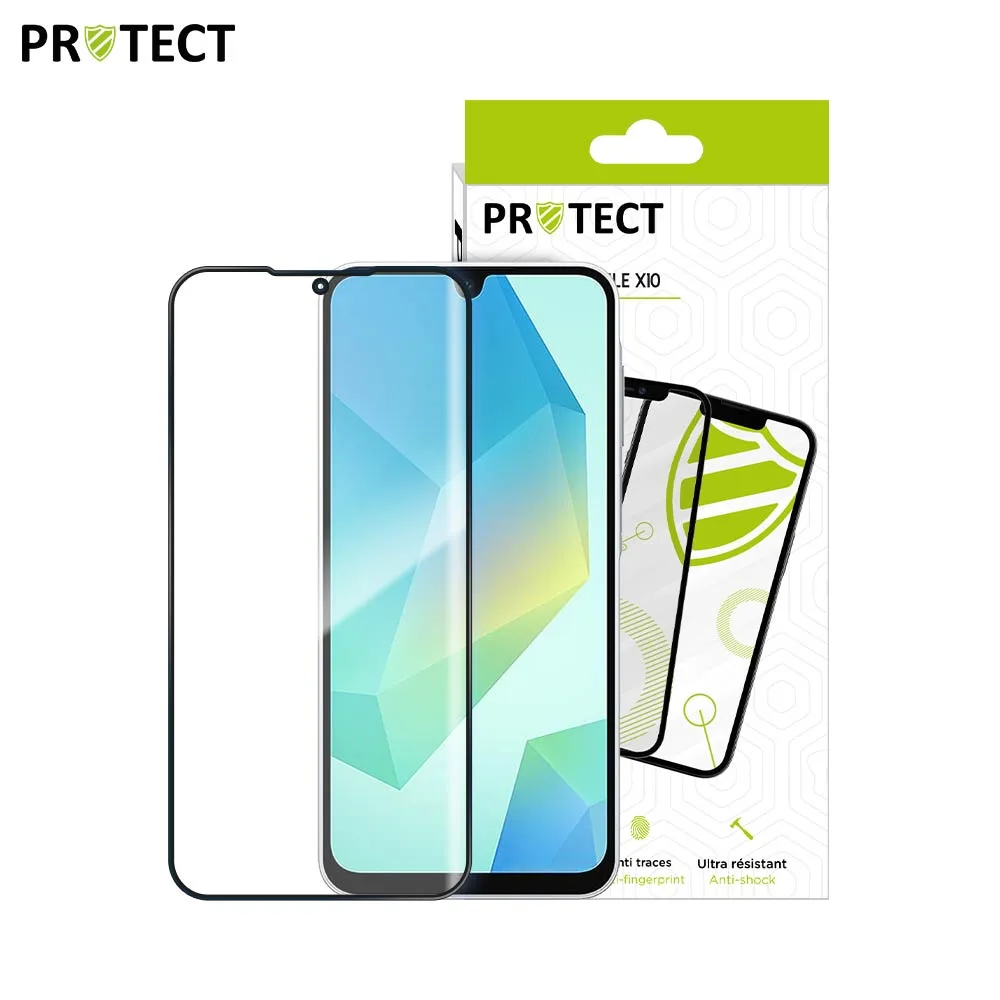 Pack Verre Trempé Intégral PROTECT pour Samsung Galaxy A16 5G A166 & A16 4G A165 x10 Noir — vue 2