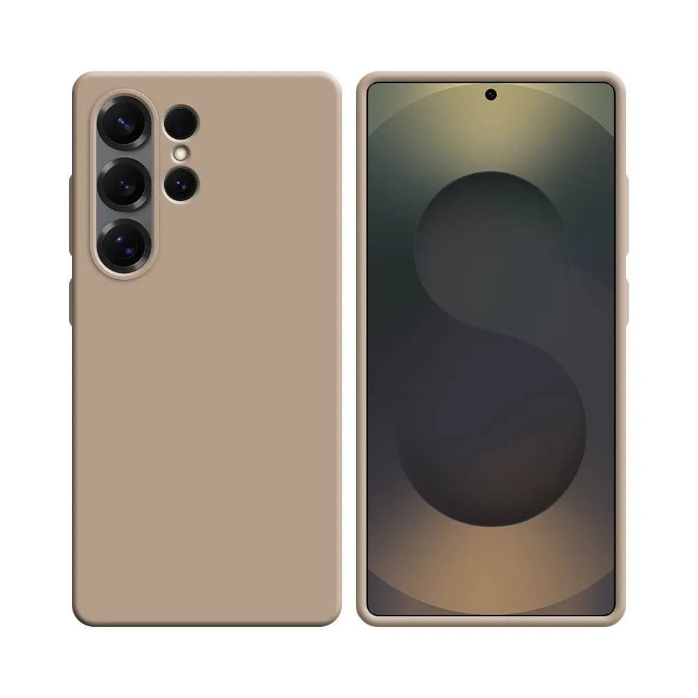 Coque Silicone Compatible pour Samsung Galaxy S25 Ultra Rose Gold