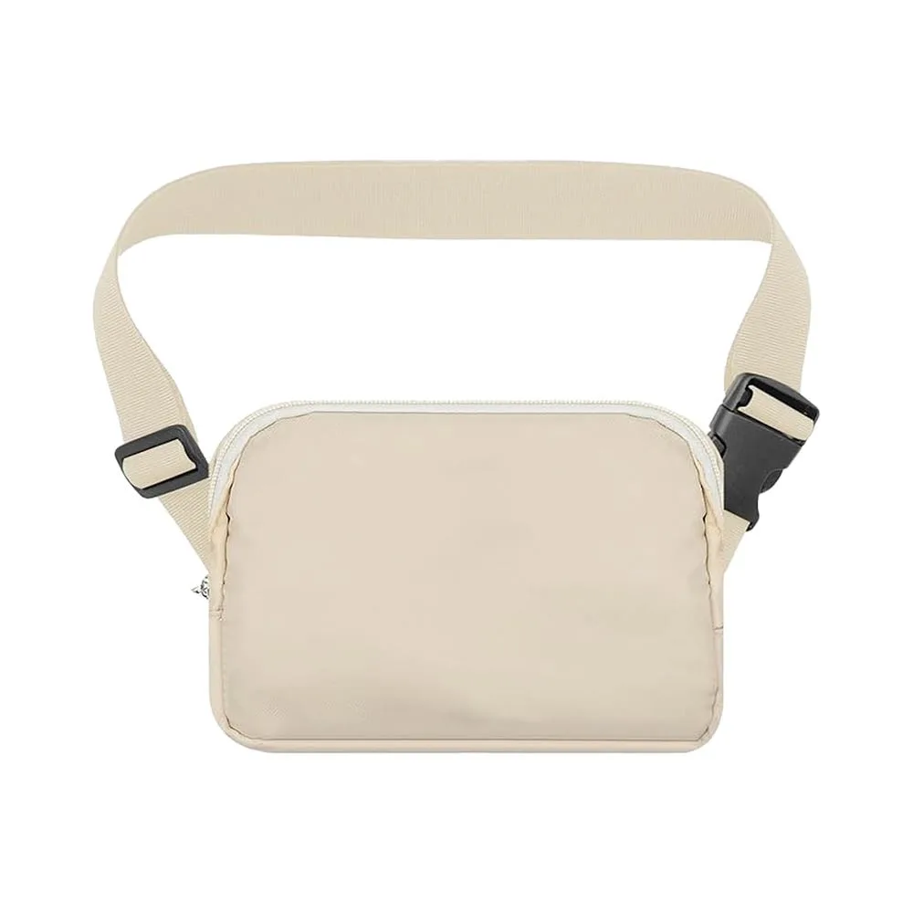 Sac Banane en Nylon Beige