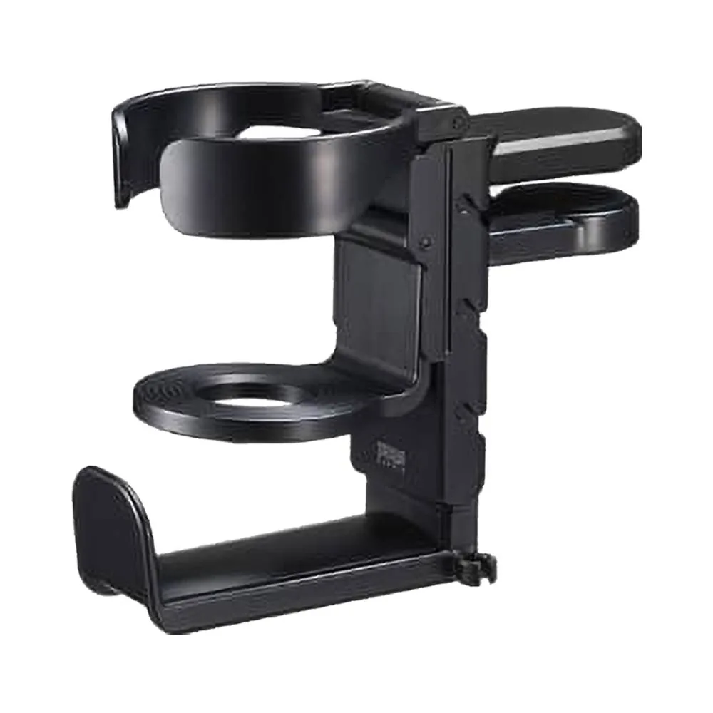 Porte-Gobelet de Bureau avec Support Casque Intégré Noir
