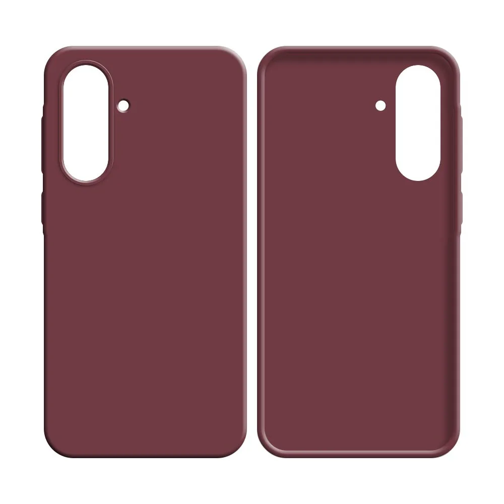 Coque Silicone Compatible pour Samsung Galaxy A36 5G A366 & A56 5G A566 Bordeaux