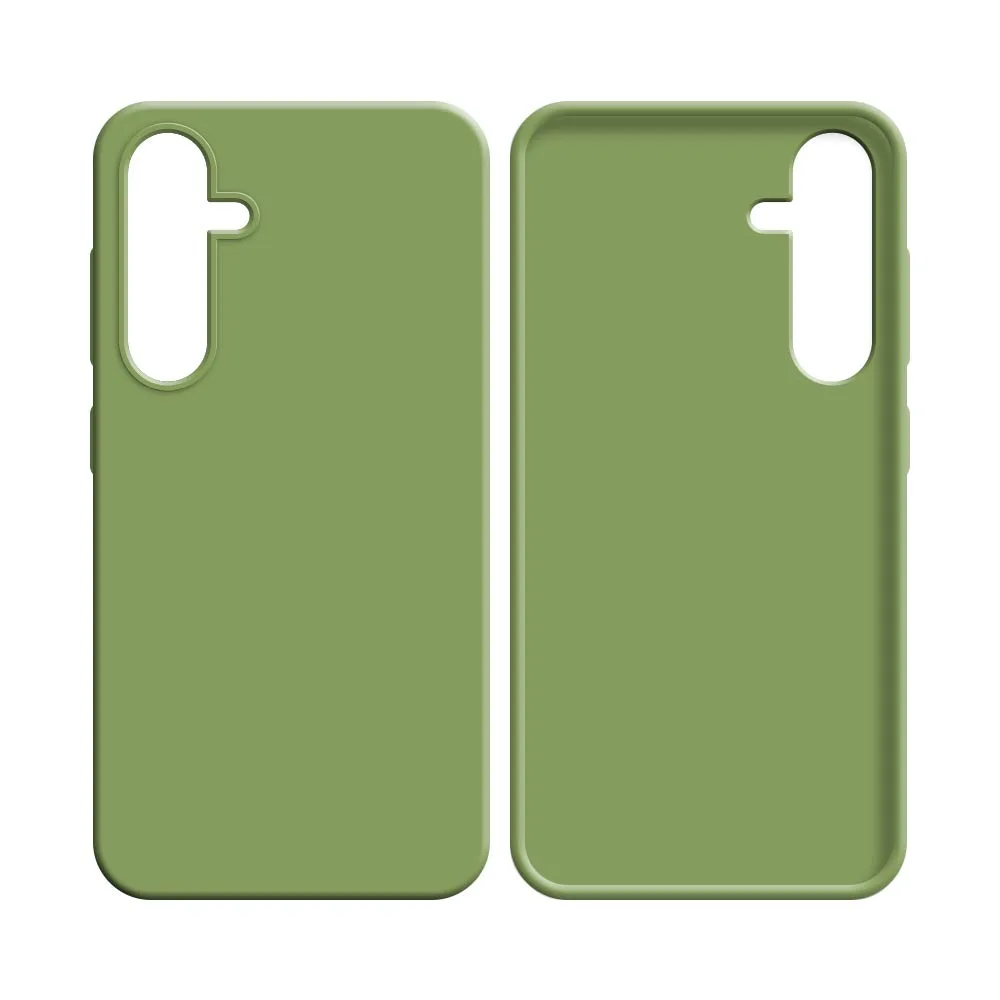 Coque Silicone Compatible pour Samsung Galaxy S25 Plus S936 Vert — vue 2