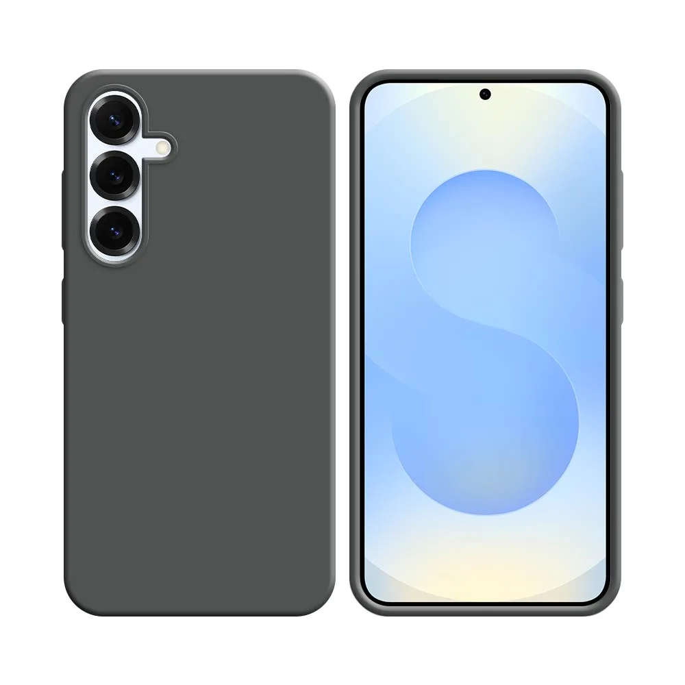 Coque Silicone Compatible pour Samsung Galaxy S25 Gris