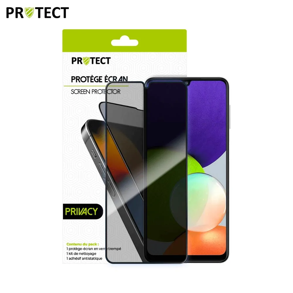 Verre Trempé PRIVACY PROTECT pour Samsung Galaxy A22 4G A225 Transparent — vue 2