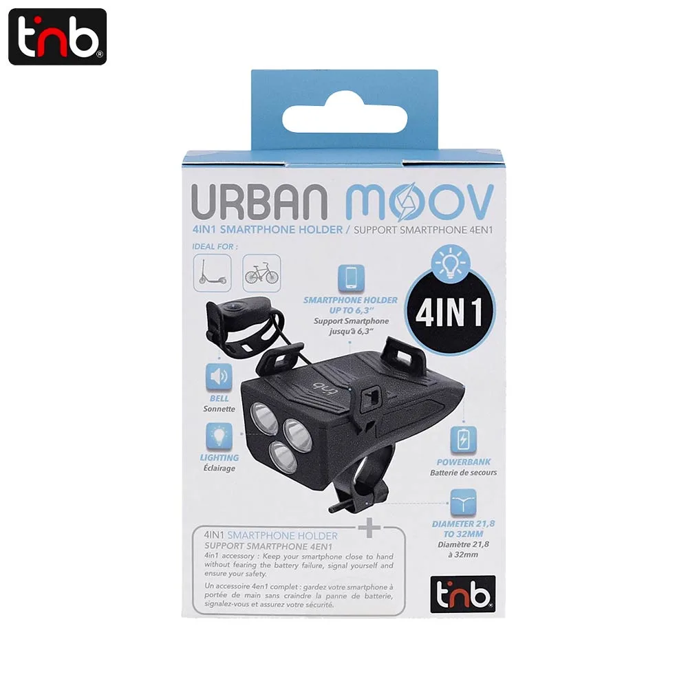 Support Smartphone pour Vélo T'nb 4 en 1 UMHOLD4IN1 Noir — vue 4