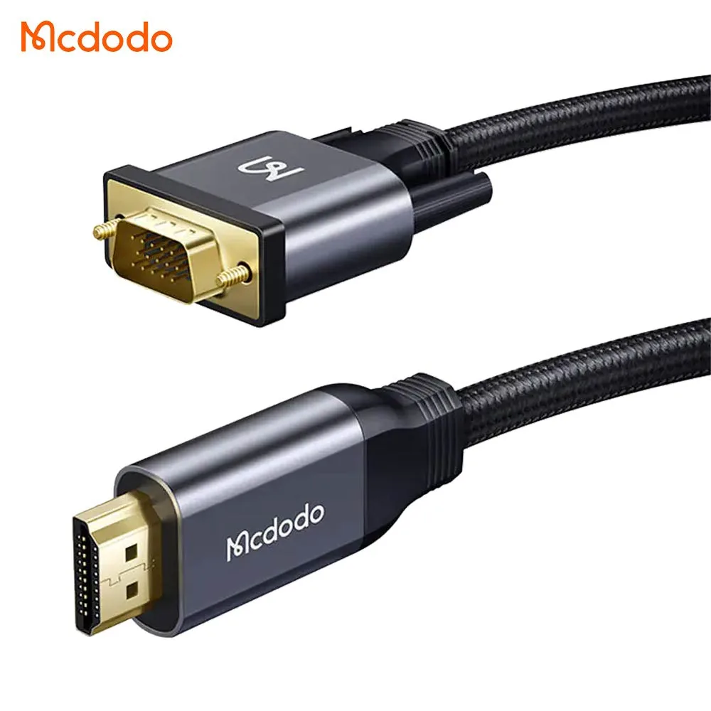 Câble HDMI vers VGA Mcdodo 2m Noir — vue 2