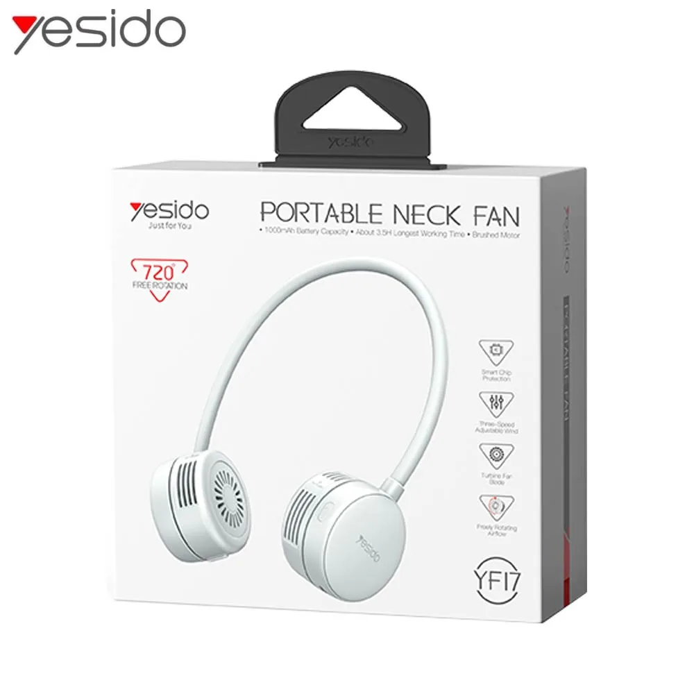 Mini Ventilateur Portable Yesido YF17 Blanc — vue 2