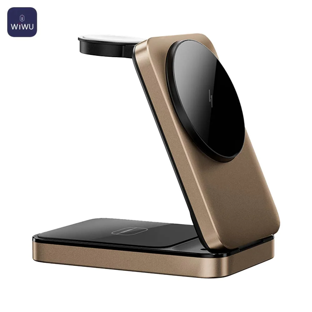 Station de Charge sans Fil Wiwu Wi-W038 3 en 1 OR