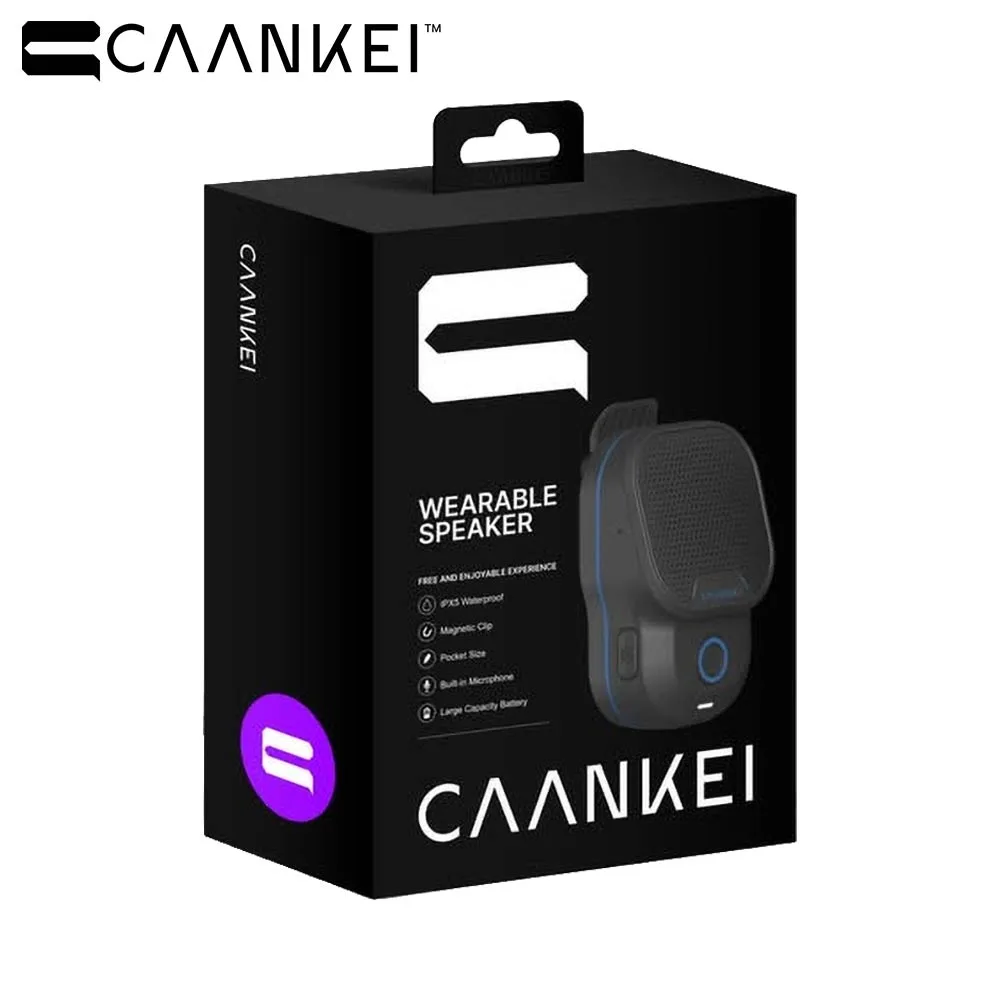 Kit Main Libre Haut-Parleur Bluetooth CAANKEI CWS03 avec Pince de Fixation Noir — vue 4