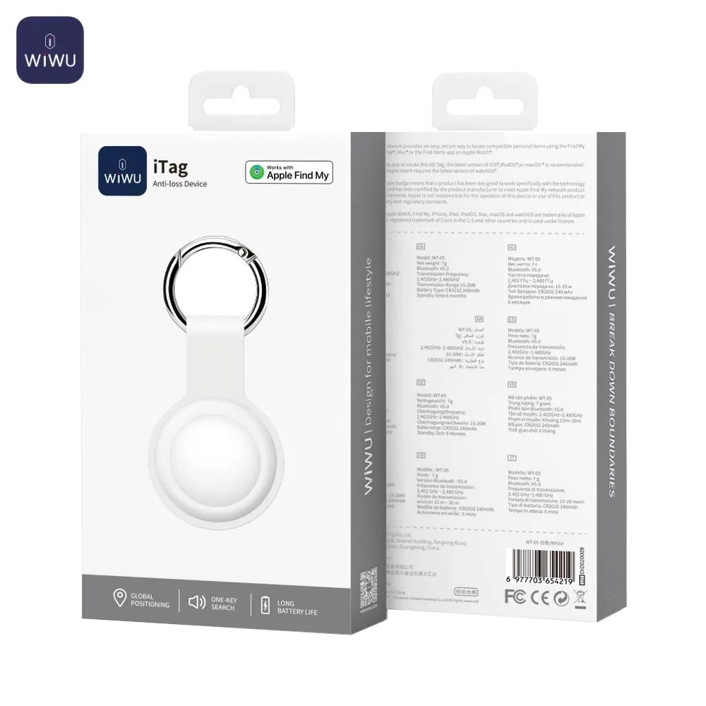 Traceur GPS Wiwu iTag Blanc — vue 4