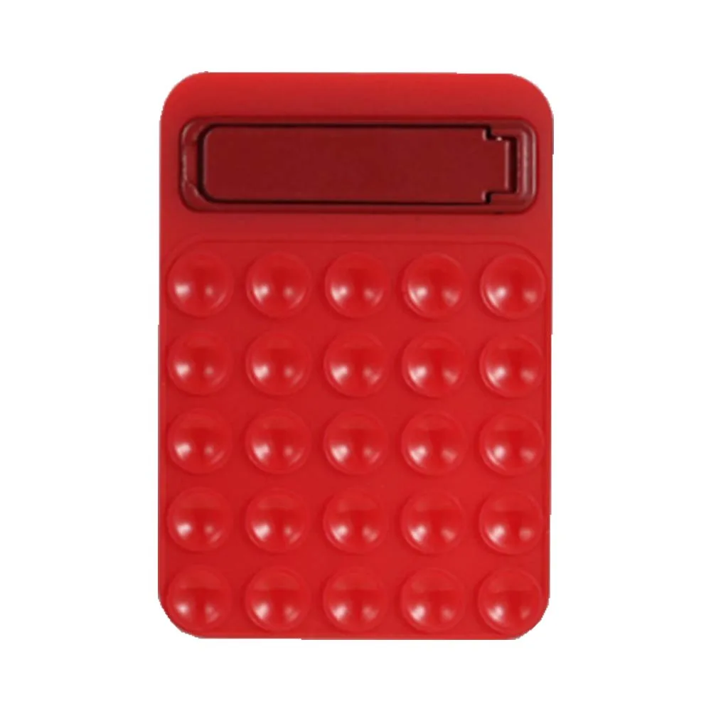 Support Ventouse Silicone avec Support Intégré Rouge