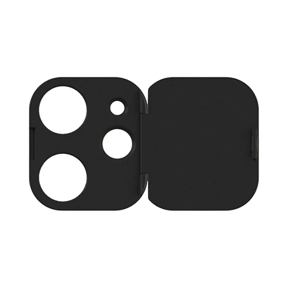 Protection Lentille avec Cache Camera Apple iPhone 12 Noir