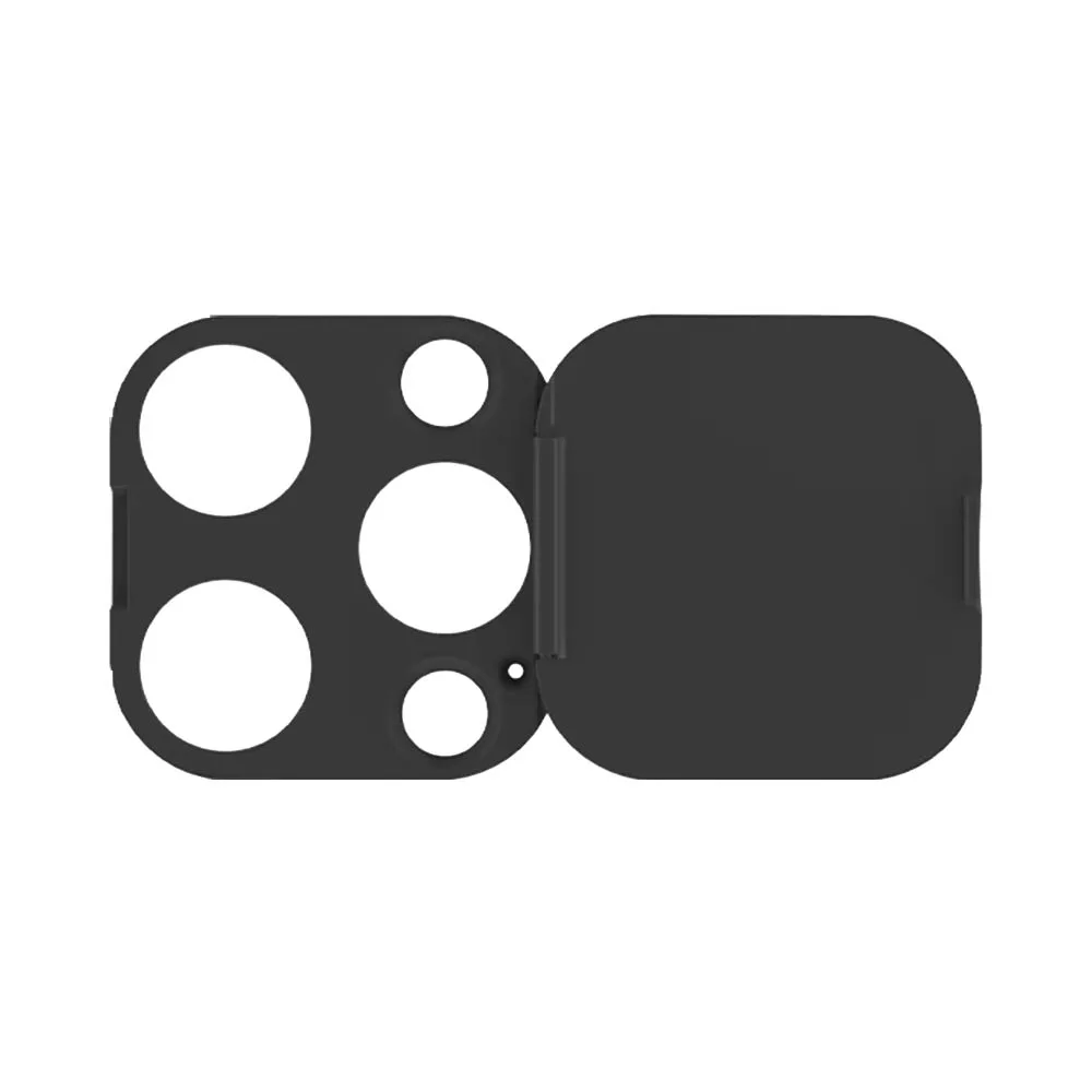 Protection Lentille avec Cache Camera Apple iPhone 14 Pro/iPhone 14 Pro Max/iPhone 15 Pro/iPhone 15 Pro Max Noir