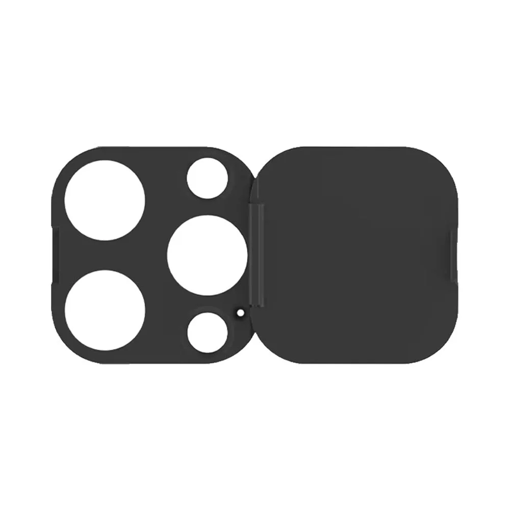 Protection Lentille avec Cache Camera Apple iPhone 16 Pro/iPhone 16 Pro Max Noir