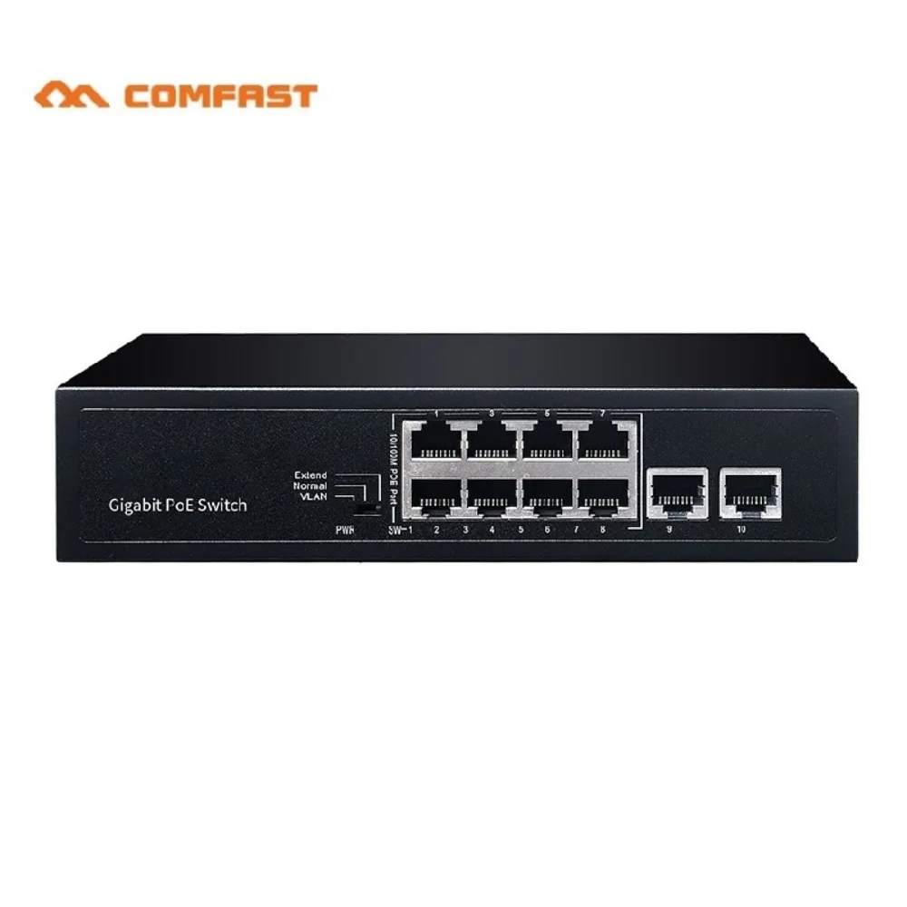 Switch Réseau Comfast 10 Ports PoE (1000 Mbps)