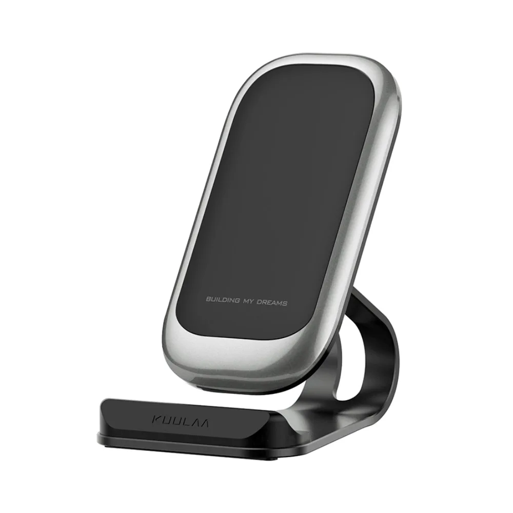 Support de Charge Sans Fil pour Smartphone Qi Argent