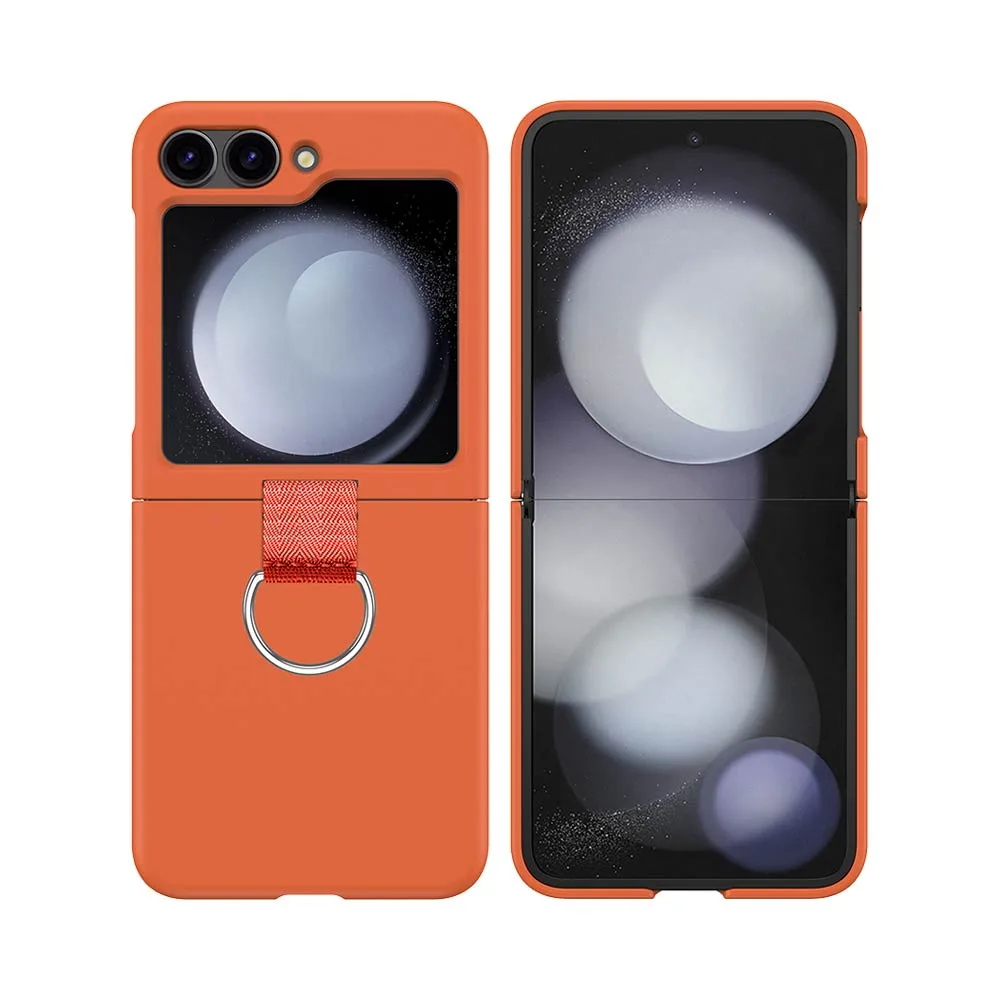 Coque de Protection avec Anneau Z-FL2 Samsung Galaxy Z Flip 6 5G F741 Orange