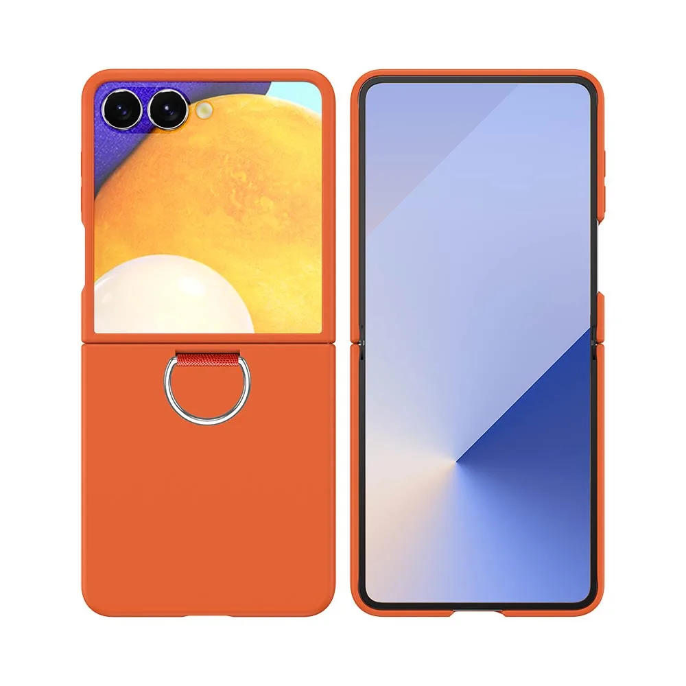 Coque de Protection avec Anneau Z-FL2 Samsung Galaxy Z Flip 7 5G F766 Orange