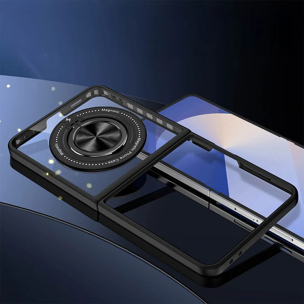 Coque de Protection Magnétique avec Bague 360° Z-FL3 Samsung Galaxy Z Flip 7 5G F766 Noir — vue 2