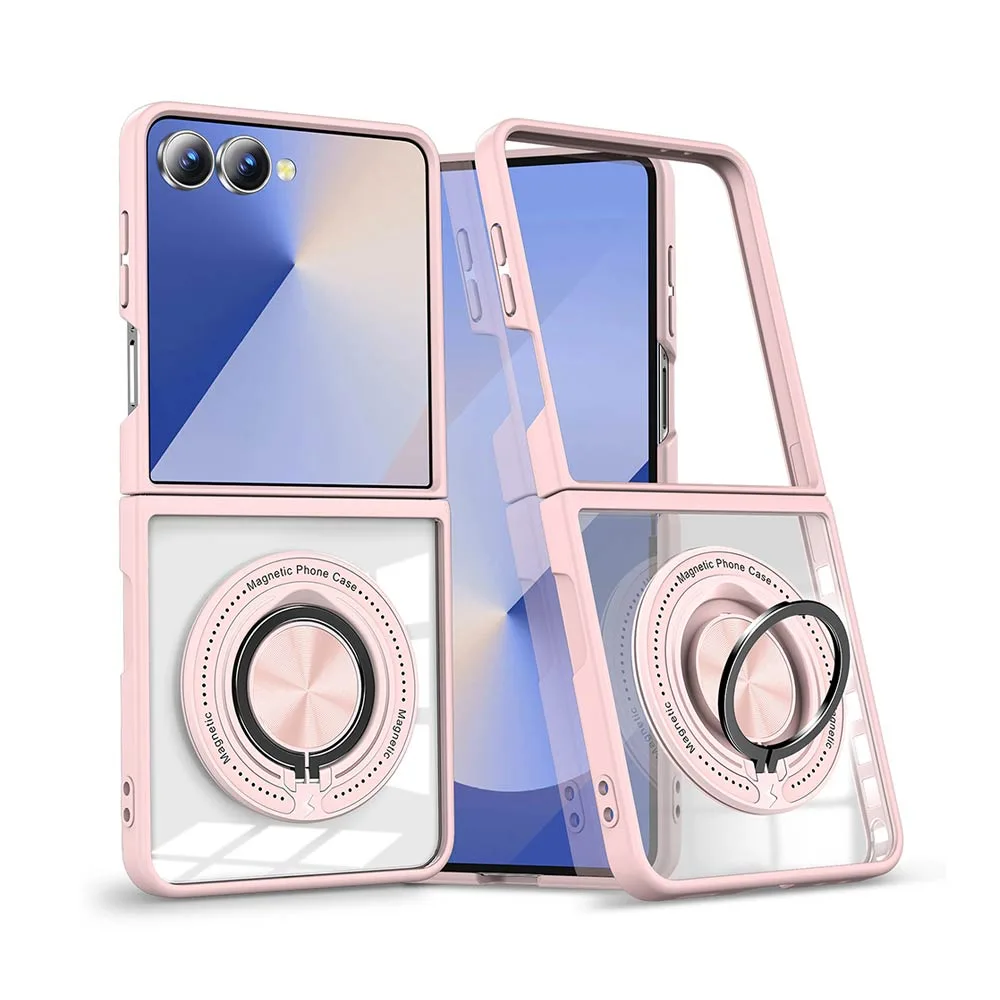 Coque Magnétique avec Bague 360° Z-FL3 Samsung Galaxy Z Flip 7 5G Rose