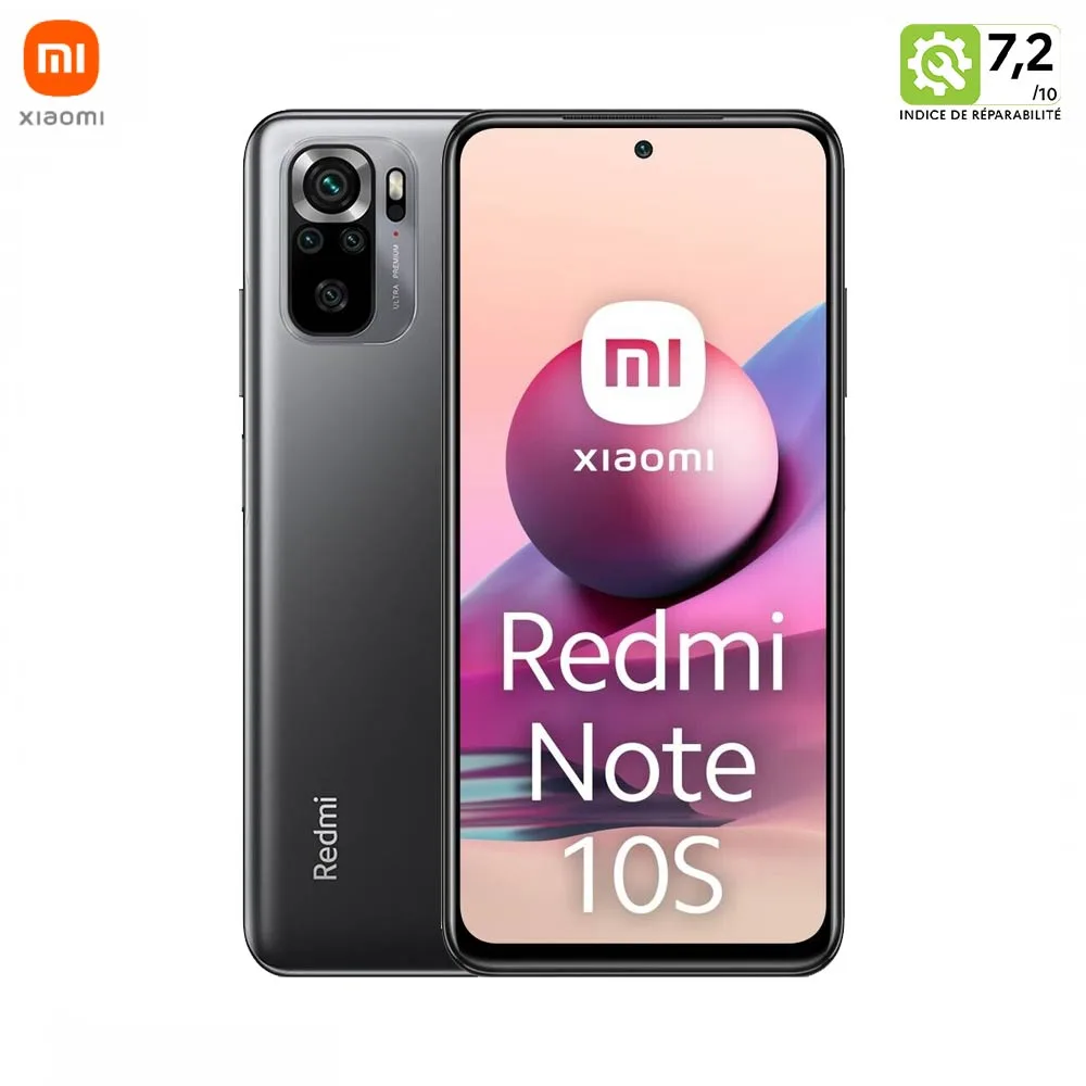 Smartphone Xiaomi Redmi Note 10S 6/128GB Reconditionné Onyx Gray