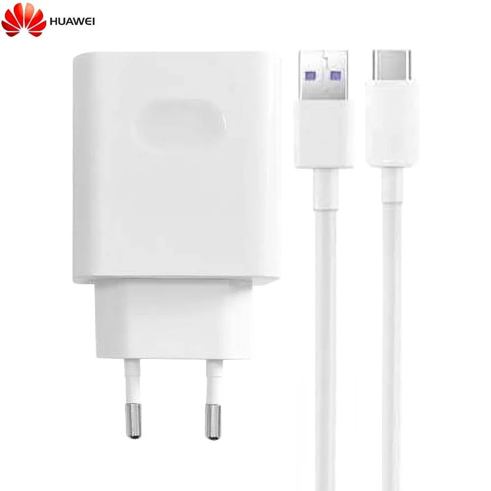 Chargeur Secteur USB Huawei avec Câble USB-C 40W Bulk Blanc
