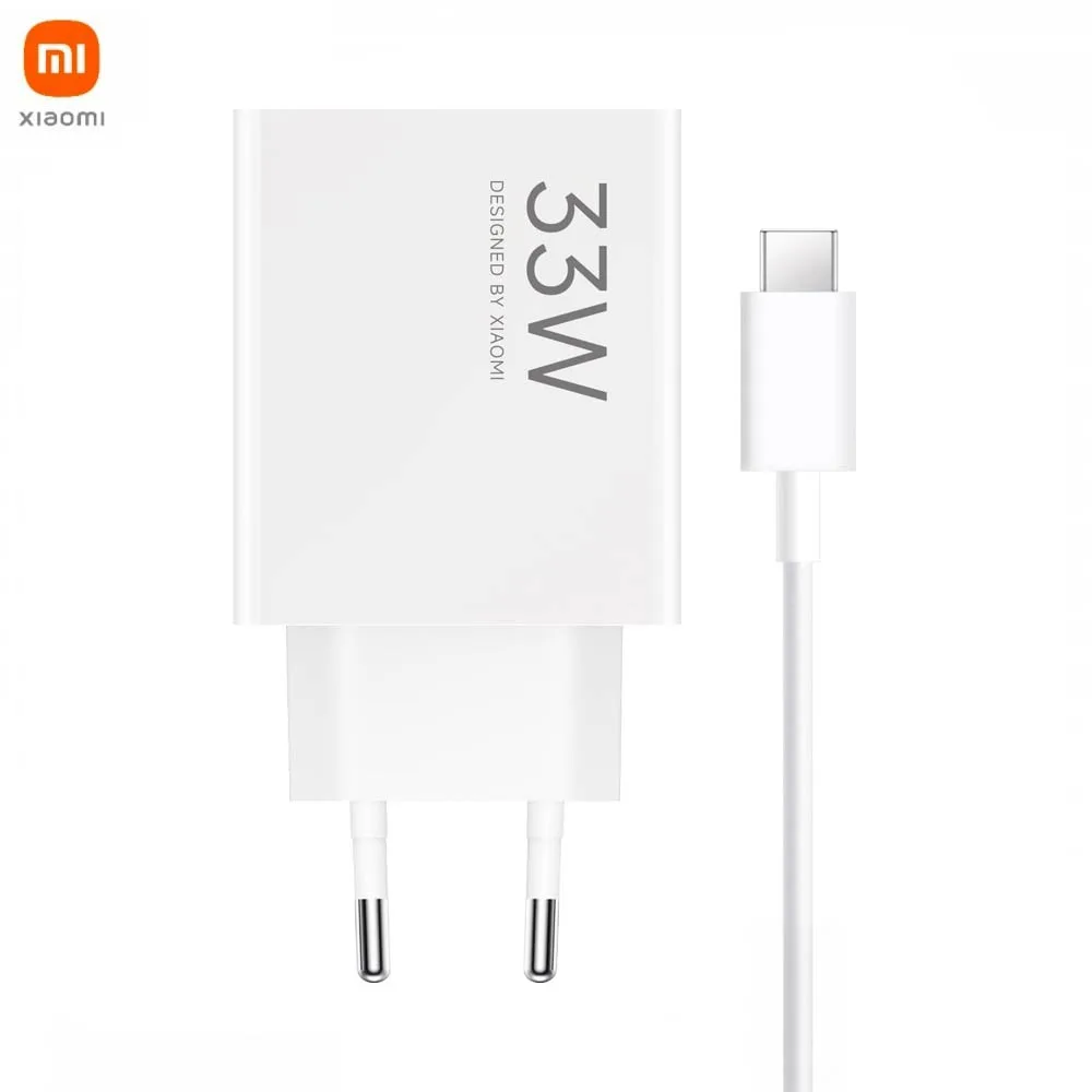 Chargeur Secteur USB Xiaomi BHR9956EU avec Câble USB-C 33W Blanc